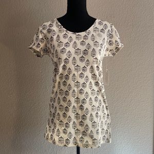 DownEast Birdcage Pattern Scoop Top